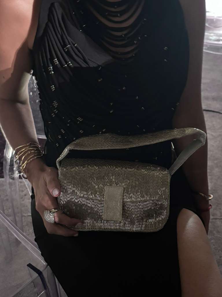 Chaïa Natal Bag — hand-beaded adda embroidery clutch from India 3