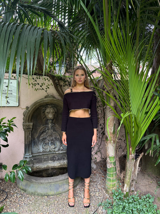 The Märbella TopTopChaiaChaia beaded bags beaded skirts resort wear