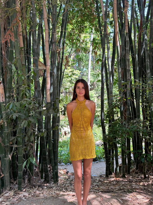 Chaïa Bahia Dress - handcrafted crochet dress Brazil-inspired boho beachwear image 4