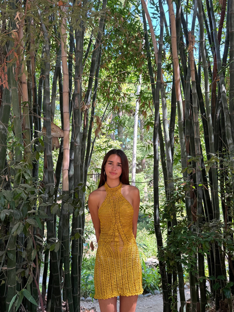 Chaïa Bahia Dress — handcrafted crochet dress Brazil boho beachwear 5