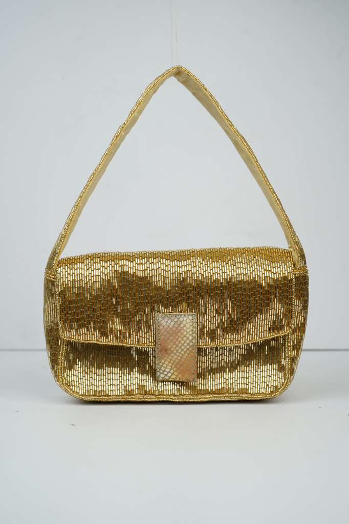 Chaïa Salvador Bag — hand-beaded adda embroidery clutch from India 1