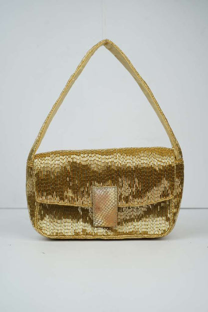 Chaïa Salvador Bag — hand-beaded adda embroidery clutch from India 1