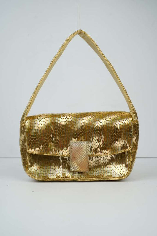 Chaïa Salvador Bag — hand-beaded adda embroidery clutch from India 1
